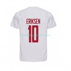 Maillot de Foot Danemark Christian Eriksen 10 Extérieur Coupe du monde 2022
